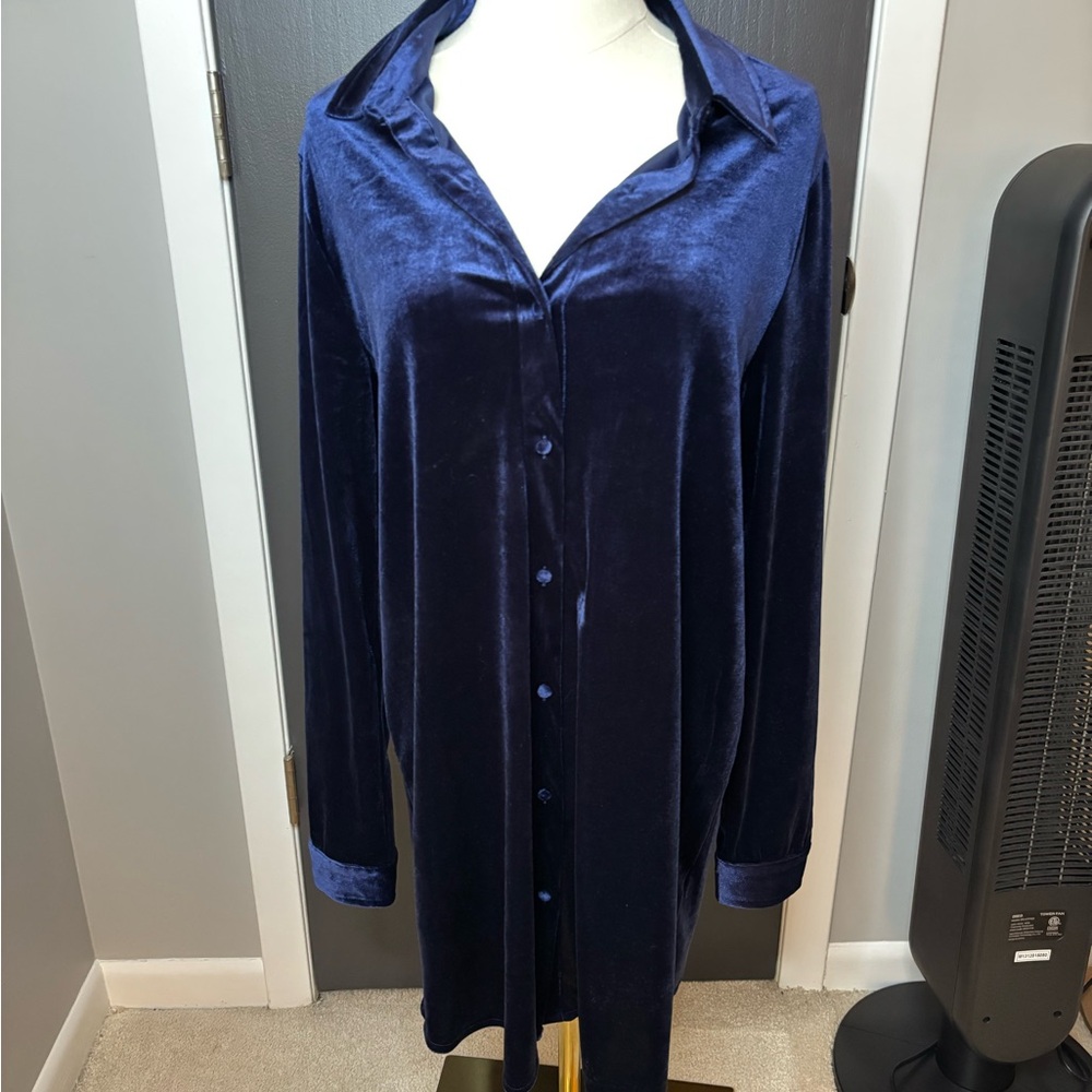 Superdown velvety blouse